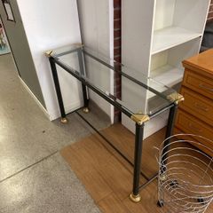 glass hall table