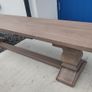 200cm Vintage Ash Dining Bench Like New Image 3