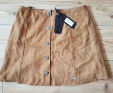 skirt leather brown superdry Medium Size M Brand new