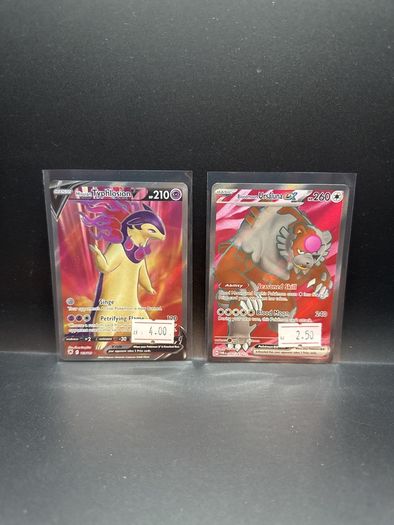 Hisuain Typhlosion 169/189 | Bloodmoon Ursuluna 202/167 Pokemon Cards