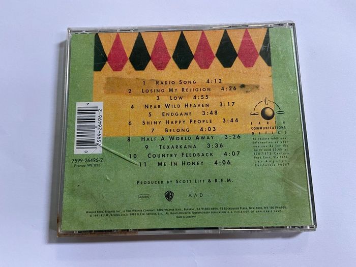 R.E.M. Out of Time CD