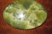 Unique Rare Brazilian Dark Green Onyx Plinth / Base