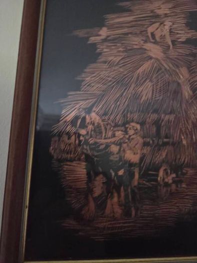 Authentic Maloney Signs Co. Clare Engraved Copper Art (Set of 2) - Rural Scenes