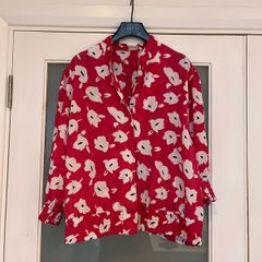 Vintage blouse/bomber hybrid