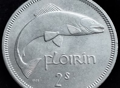 Ireland - 1965 - Florin - Salmon - KM.15a - UNC - [2685]