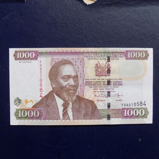 Kenya 2010.1000 Shilingi in Good Very Condition.Bright,crisp Banknote.