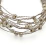 Vintage 925 Sterling Silver & Freshwater Pearls Bracelet Image 5