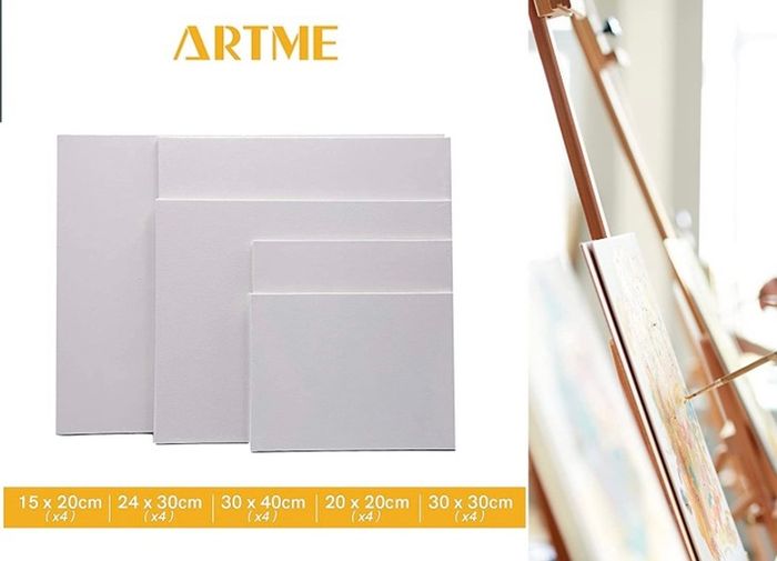 20pcs Canvas Panels (15x20-4pk, 24x30-4pk, 30x40-4pk, 20x20-4pk, 30x30-4pk) 3mm Blank Artist Canvas Board / 280GSM/ 100% Cotton/Triple Primed/Acid Free/Medium Grain- Acrylic And Oil Painting (FREE POSTAGE)