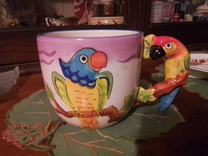 Large Parrot Novelty Mug