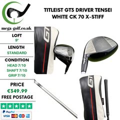 Titleist GT3 Driver / 9 Degree / Tensei White CK 70 X-Stiff