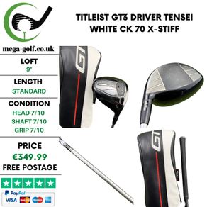 Titleist GT3 Driver / 9 Degree / Tensei White CK 70 X-Stiff