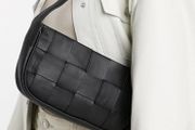 ASOS design 90s mini shoulder bag black weave design