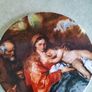 Vintage English Mother Father and Child Breastfeeding Print Trivet Placemat Table Protector circa 1960's / EVE of Europe Image 8
