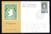 1972 Ireland 50th Anniversary of the First Irish Postage Stamp Commemorative Stamp Harp Cover Club First Day Cover (FDC)