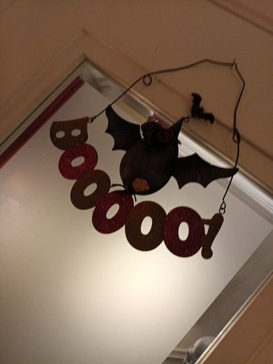 halloween Boo metal hanging decoration