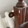 Antique wooden overmantle mirror Image 5