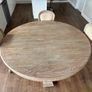 Rustic Farmhouse Dining Table and 3 Chairs Image 7