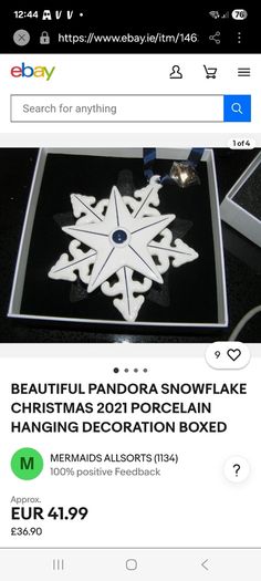 pandora Christmas tree decorations
