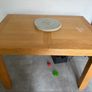 solid wood kitchen table 120cm wide 137cm when expanded 85cm wide and 76cm high Image 3