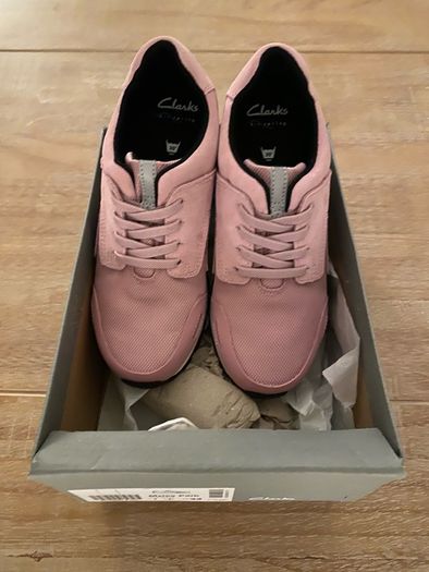 Brand New Clarks Runners In Pink Size 1uk