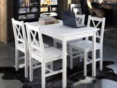 5 Piece Dining Set White