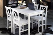 5 Piece Dining Set White