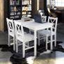 5 Piece Dining Set White Image 2