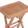 3 Piece Folding Bar Set Solid Teak Wood Image 9