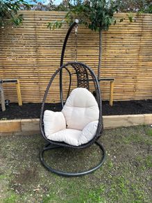 hanging egg chair with stand