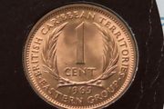 Montserrat 1965 Coin Stamp cover BUNC