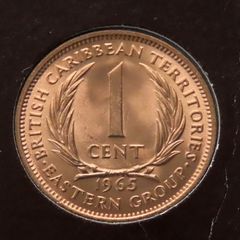 Montserrat 1965 Coin Stamp cover BUNC