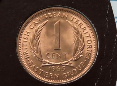 Montserrat 1965 Coin Stamp cover BUNC