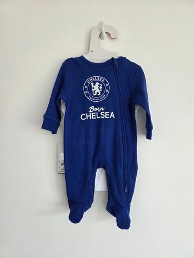 0-1m, Brand-New Official Chelsea FC Baby Starter Set (3 Piece) - Primark Baby