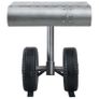 Side Table with Wheels Design Silver and Black 53x40x60 cm Iron Image 2