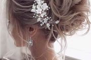 New Elegant Crystal Flower Wedding Headpieces, Bridal Hair Vine Accessories