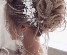 New Elegant Crystal Flower Wedding Headpieces, Bridal Hair Vine Accessories