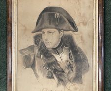 Amazing Antique, C. M. KEANE, NAPOLEON A EYLAU, charcoal on paper