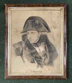 Amazing Antique, C. M. KEANE, NAPOLEON A EYLAU, charcoal on paper