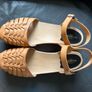 Swedish Hasbeens Tan Leather Woven Clog Sandals EU 39 Image 2
