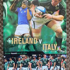 2007 Ireland v Italy - World Cup Warm-Up Match Programme