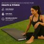 Yoga Mat Multi-Purpose Extra Thick Foam Exercise Mats  Ideal Floor Mat for Pilates, Stretching, Resistance Workout & Therapy Home & Gym Equipment Accessory Image 5