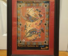 Kangaroo Tracking Aboriginal Art