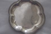 a small  vintage solid  silver tray