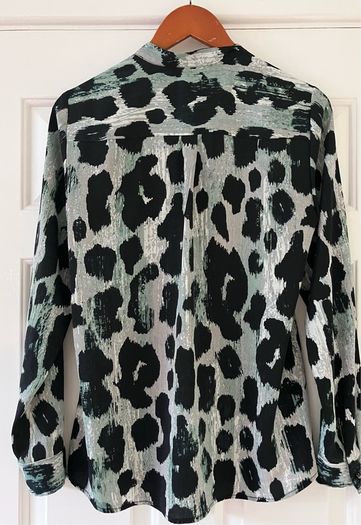 Size 12 Black/Grey&Green Shirt by Comma