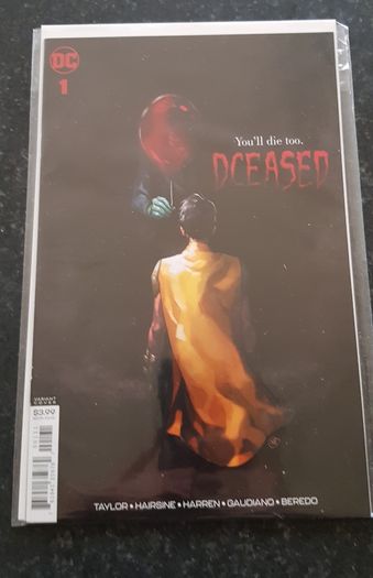 Dceased horror homage cover variant 1-6 nm comic