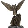 Majestic Bronze Owl Sculpture - Bronze, Marble, Signed Image 7