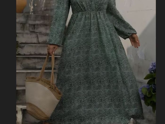 Brand New Elegant Floral Long Maxi Dress - Size - 2XL - RRP - 43.23