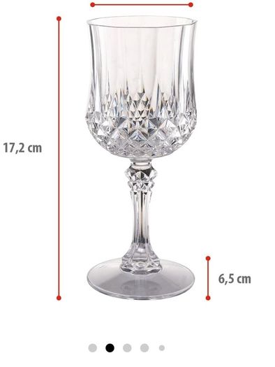 Vintage 1978 JG Durand Cristal D'Arques Longchamp Wine Goblets