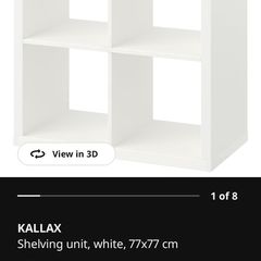 2 x Ikea kallax cube storage unit
