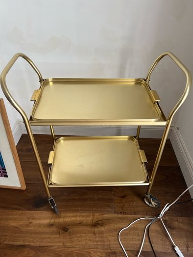Vintage Lyte Aluminium Bar Cart Mid-Century Modern
